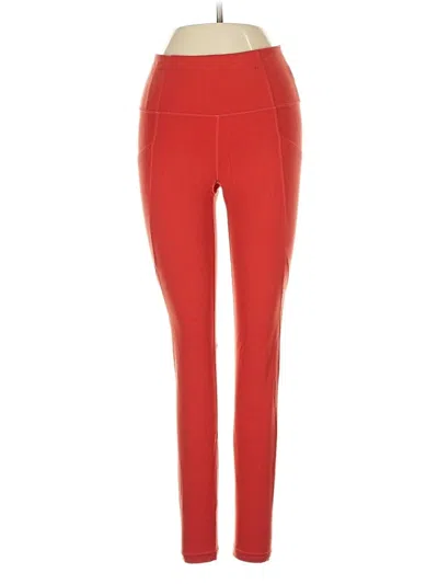 Pre-owned Athleta Active Pants In Red