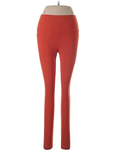 Pre-owned Athleta Active Pants In Red