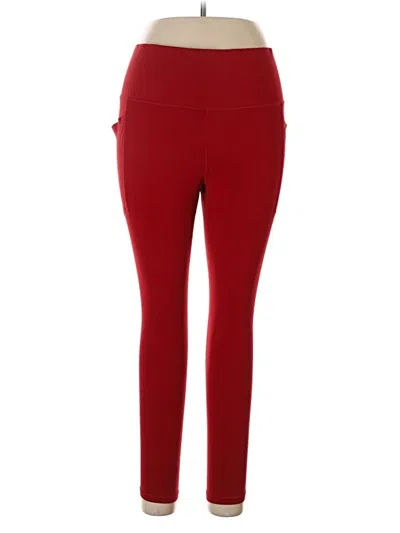 Pre-owned Athleta Active Pants In Red