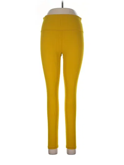 Pre-owned Athleta Active Pants In Yellow