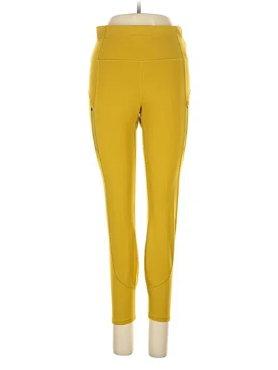 Pre-owned Athleta Active Pants In Yellow