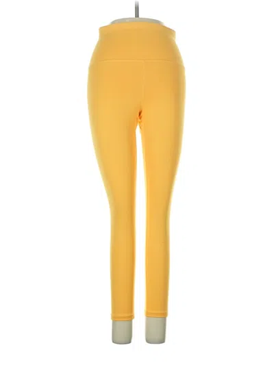 Pre-owned Athleta Active Pants In Yellow