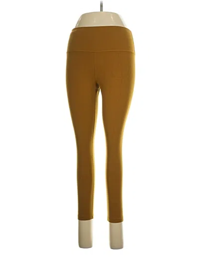 Pre-owned Athleta Active Pants In Yellow