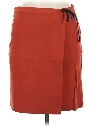 Pre-owned Athleta Active Skirt In Orange