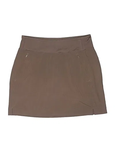 Pre-owned Athleta Active Skort In Brown
