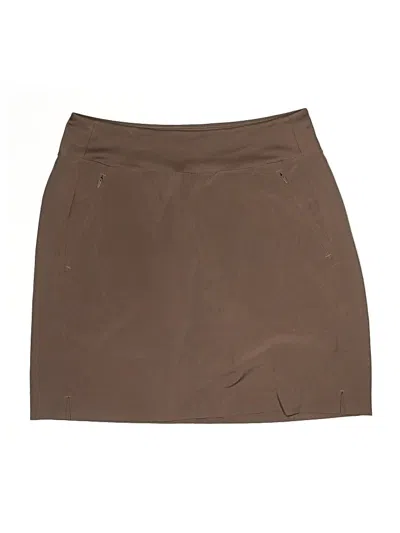 Pre-owned Athleta Active Skort In Brown