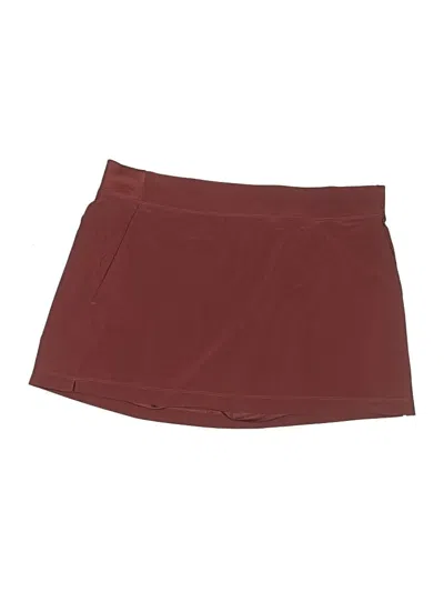Pre-owned Athleta Active Skort In Burgundy