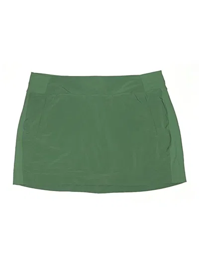Pre-owned Athleta Active Skort In Green