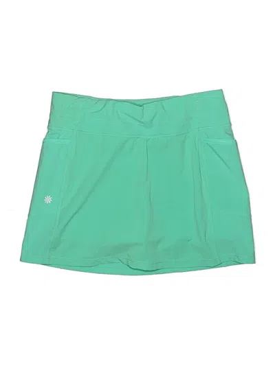 Pre-owned Athleta Active Skort In Green