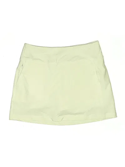 Pre-owned Athleta Active Skort In Ivory