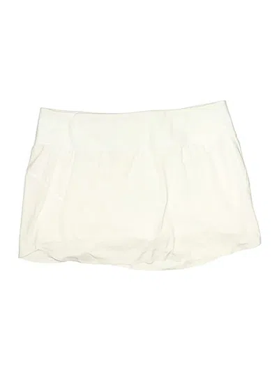 Pre-owned Athleta Active Skort In Ivory