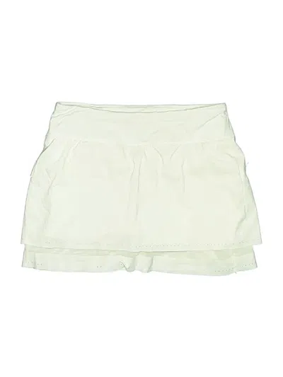 Pre-owned Athleta Active Skort In Ivory