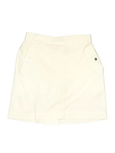 Pre-owned Athleta Active Skort In Ivory