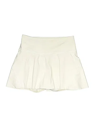 Pre-owned Athleta Active Skort In Ivory