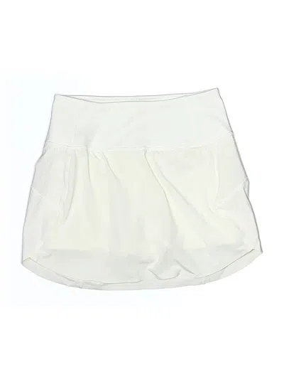 Pre-owned Athleta Active Skort In Ivory