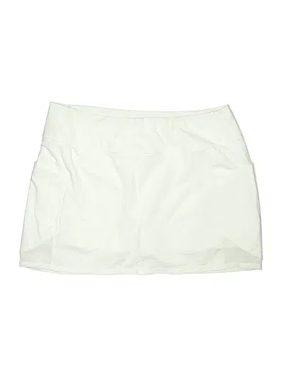 Pre-owned Athleta Active Skort In Ivory