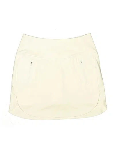Pre-owned Athleta Active Skort In Ivory