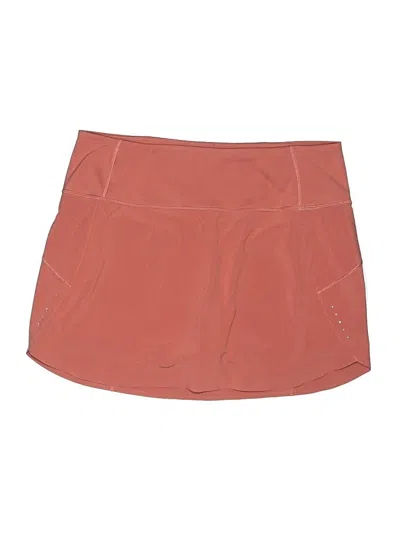 Pre-owned Athleta Active Skort In Orange