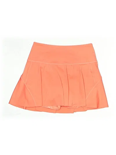 Pre-owned Athleta Active Skort In Orange