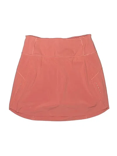 Pre-owned Athleta Active Skort In Orange