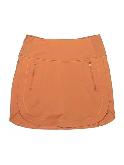 Pre-owned Athleta Active Skort In Orange