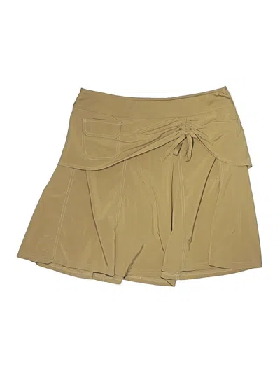 Pre-owned Athleta Active Skort In Tan