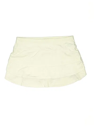 Pre-owned Athleta Active Skort In White