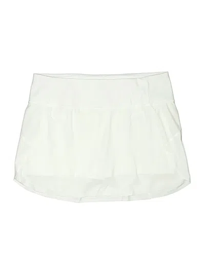 Pre-owned Athleta Active Skort In White