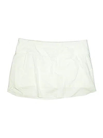 Pre-owned Athleta Active Skort In White