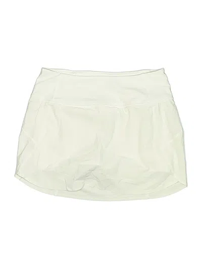 Pre-owned Athleta Active Skort In White