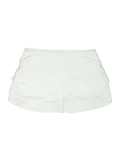 Pre-owned Athleta Active Skort In White