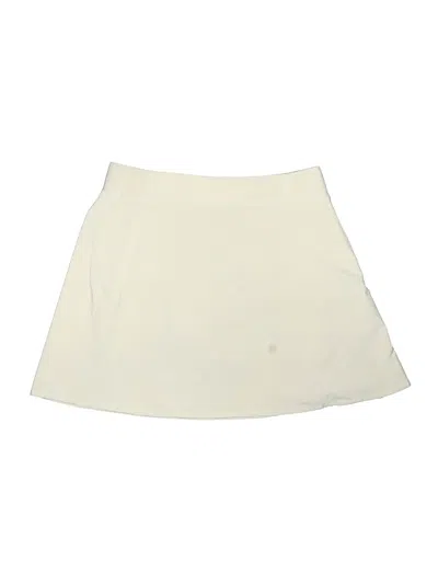 Pre-owned Athleta Active Skort In White