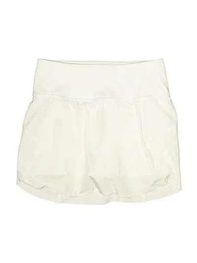 Pre-owned Athleta Active Skort In White
