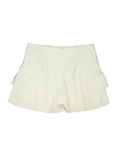 Pre-owned Athleta Active Skort In White