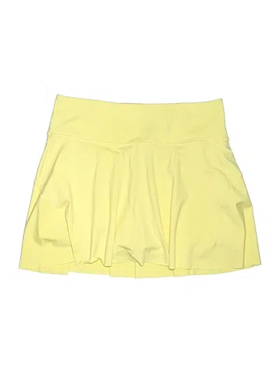 Pre-owned Athleta Active Skort In Yellow