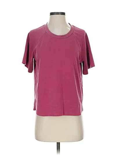 Pre-owned Athleta Active T-shirt In Burgundy