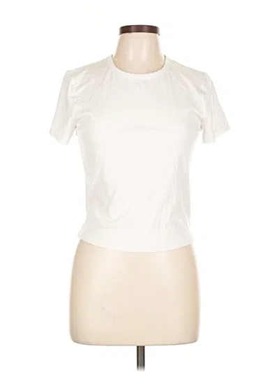 Pre-owned Athleta Active T-shirt In White