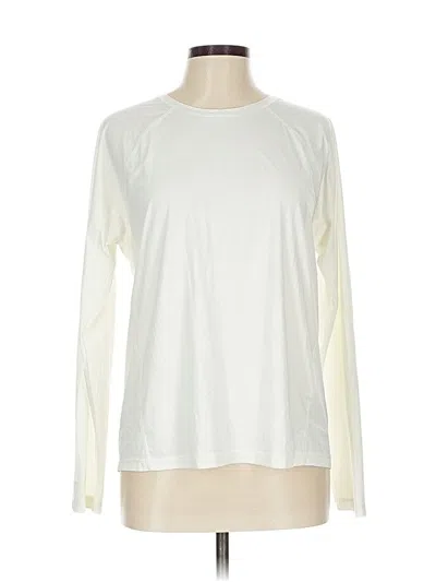 Pre-owned Athleta Active T-shirt In White