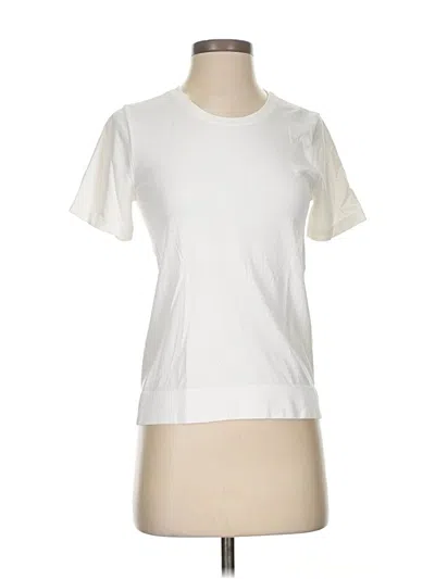 Pre-owned Athleta Active T-shirt In White