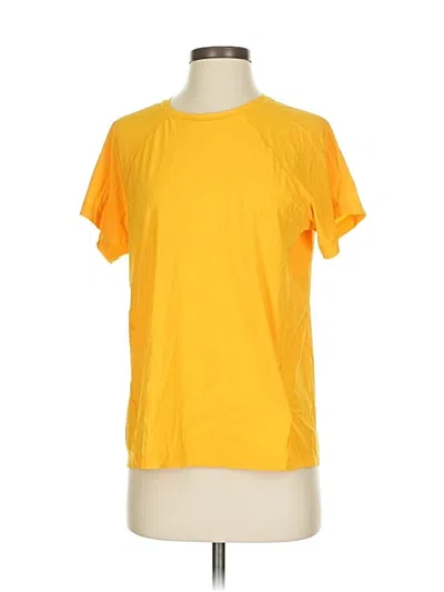 Pre-owned Athleta Active T-shirt In Yellow