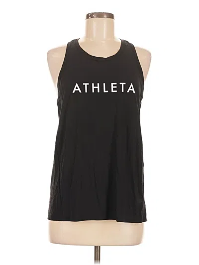 Pre-owned Athleta Active Tank Top In Black