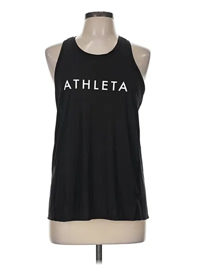 Pre-owned Athleta Active Tank Top In Black