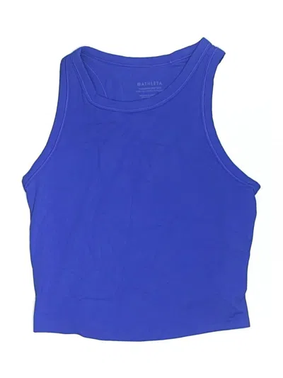 Pre-owned Athleta Kids' Active Tank Top In Blue