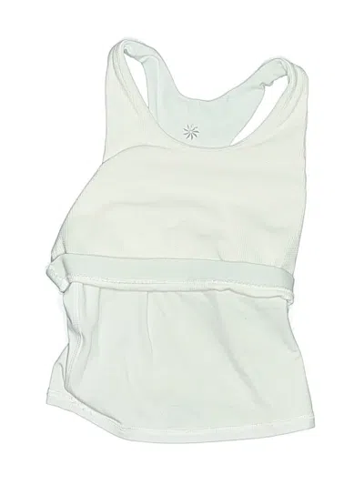 Pre-owned Athleta Kids' Active Tank Top In Ivory