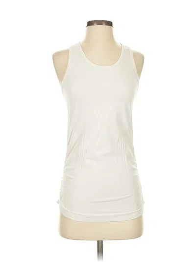 Pre-owned Athleta Active Tank Top In White
