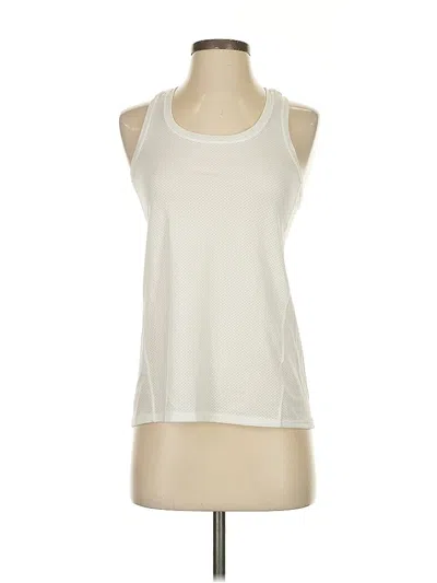 Pre-owned Athleta Active Tank Top In White