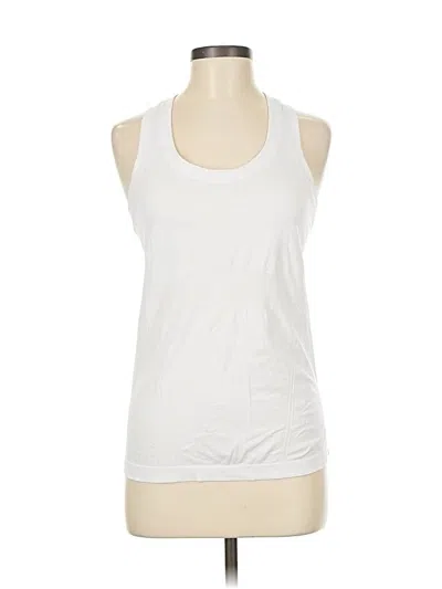 Pre-owned Athleta Active Tank Top In White