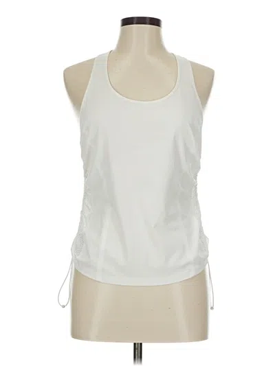Pre-owned Athleta Active Tank Top In White