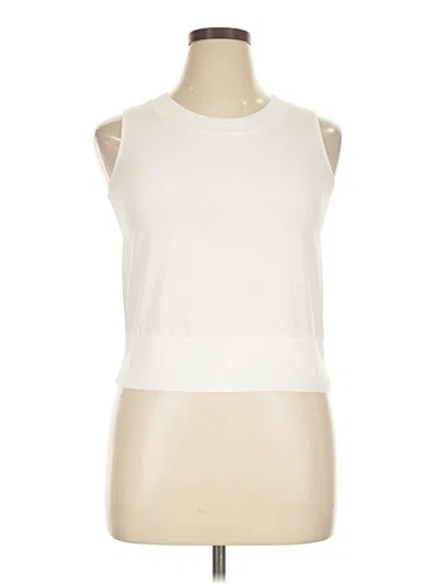 Pre-owned Athleta Active Tank Top In White