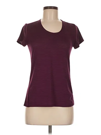 Pre-owned Athleta Active T-shirt In Burgundy